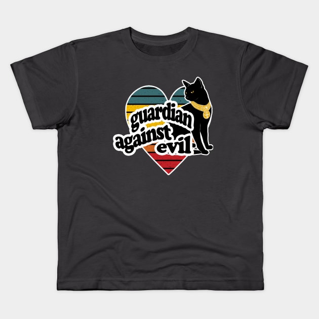 Cat - Guardian Against Evil Kids T-Shirt by DesignersMerch